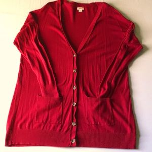 Red Mossimo Cardigan